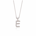 Silver necklace pendant on a white background gold rose gole silver plated