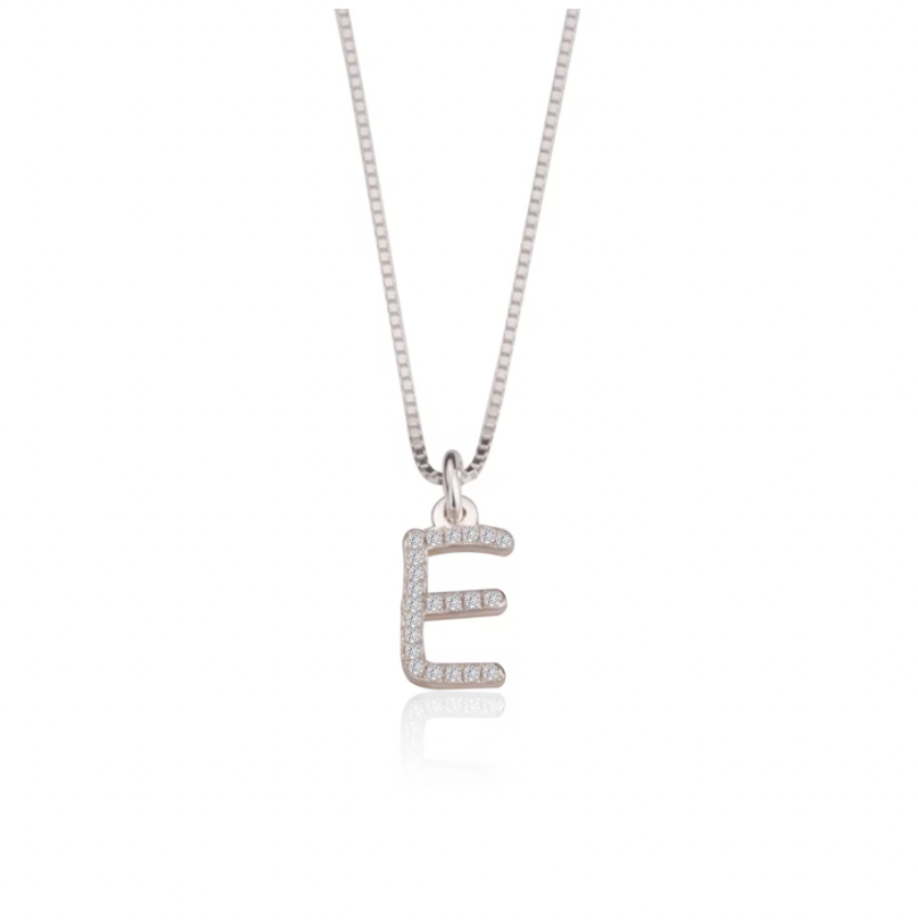 Silver necklace pendant on a white background gold rose gole silver plated