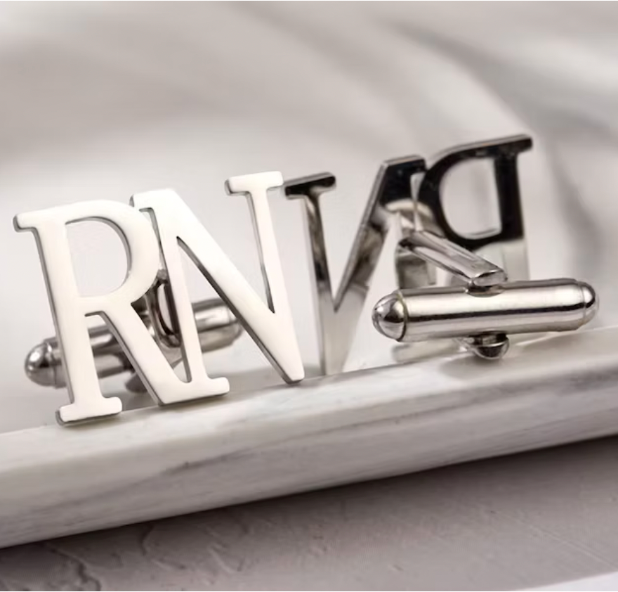 Personalised Double-Letter Cufflink