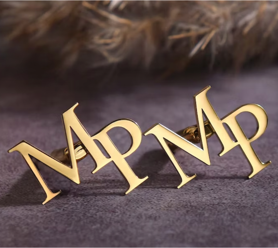 Personalised Double-Letter Cufflink