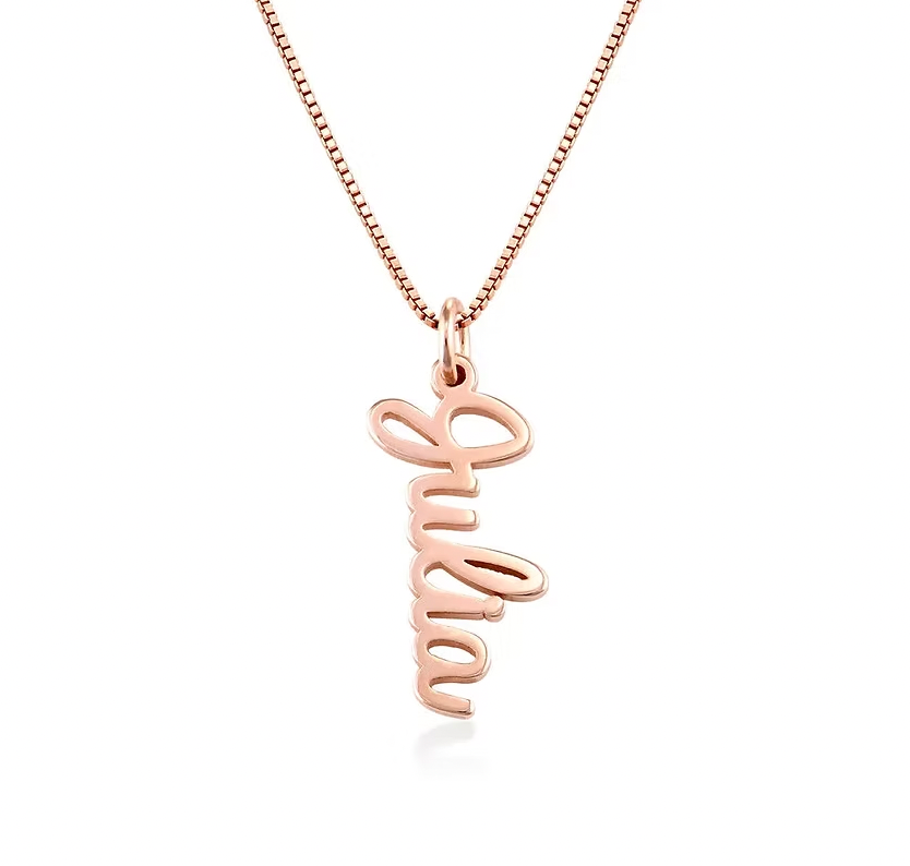 Vertical Name Necklace