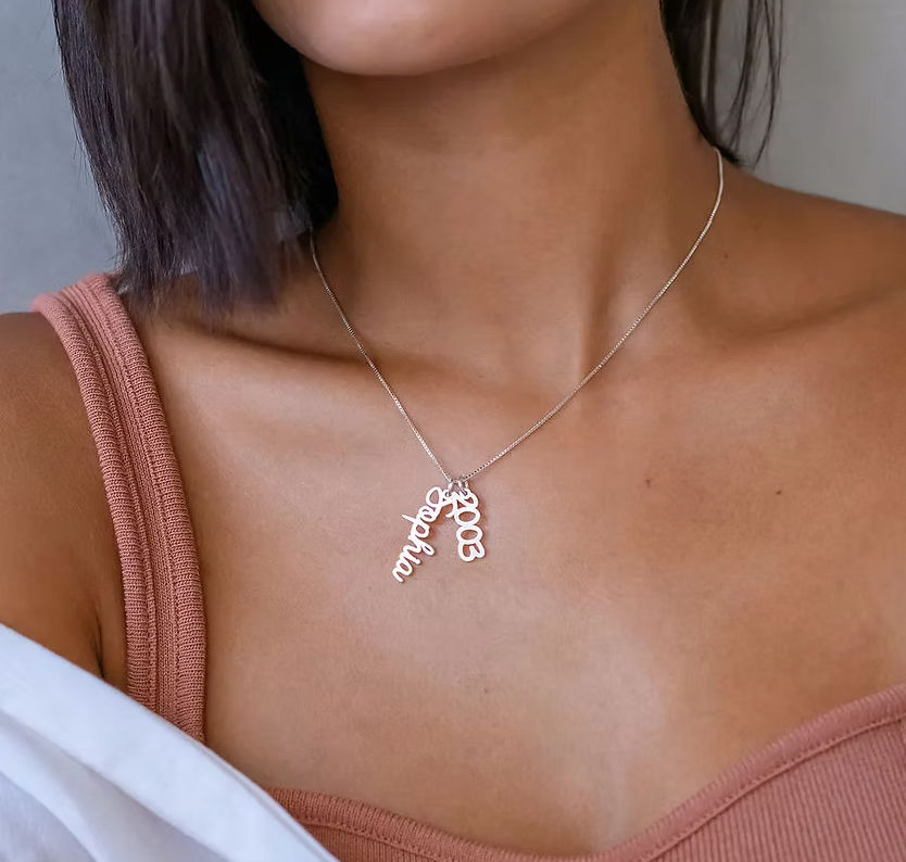 Vertical Name Necklace