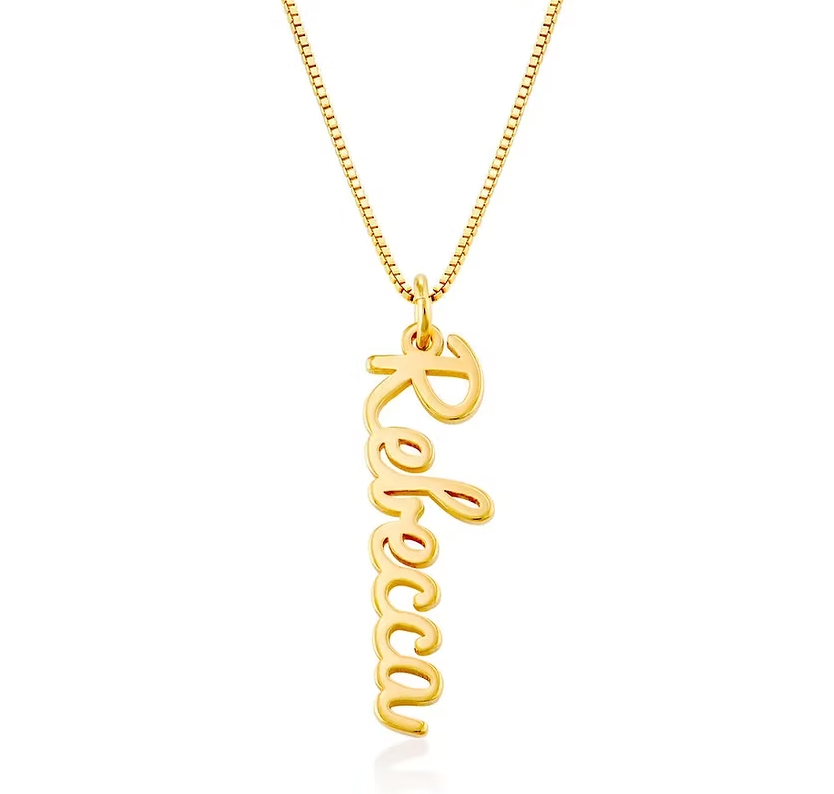Gold necklace with pendant. gold. silver. rose gold. plated 18k solid sterling silver. makana jewellery jewelry