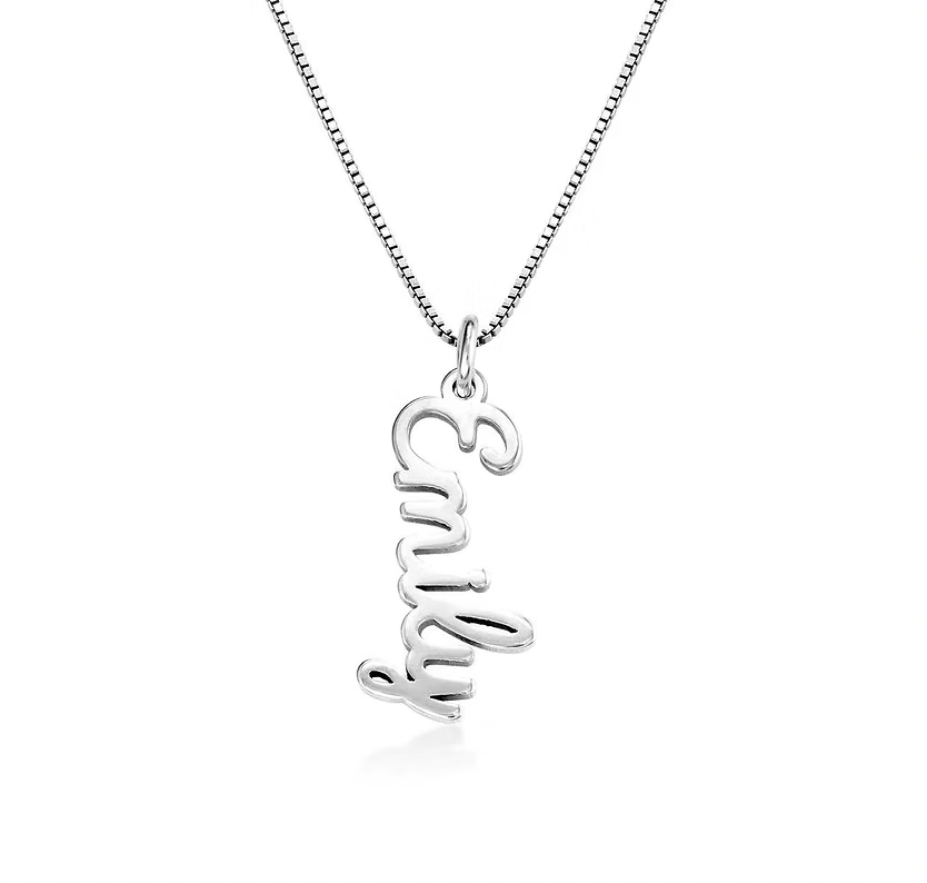 Vertical Name Necklace