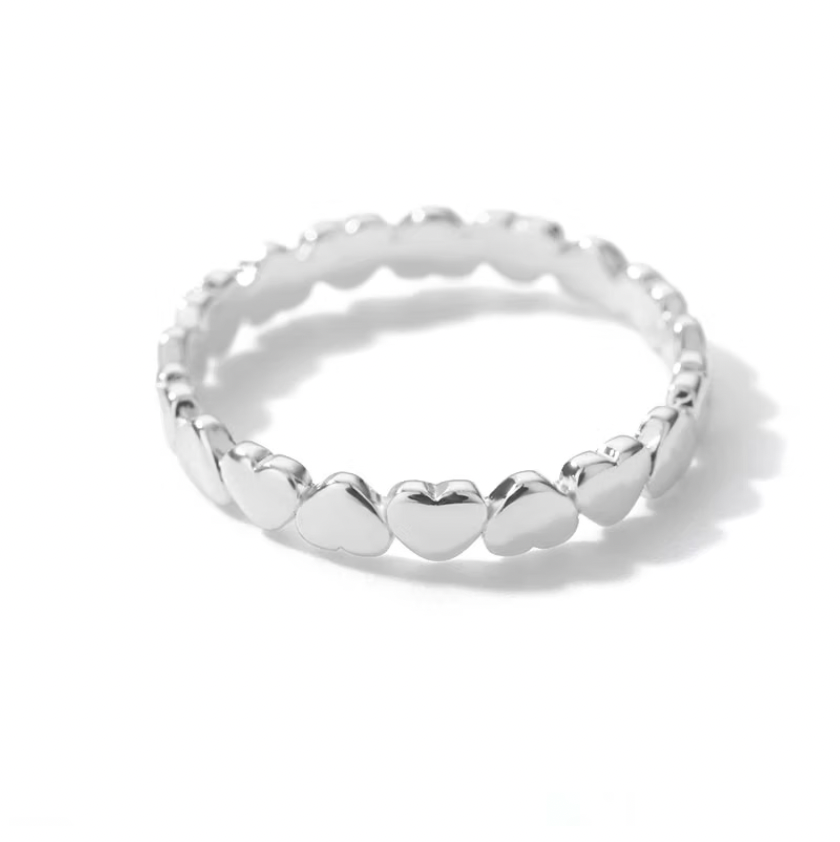 Tiny Heart Stackable Ring