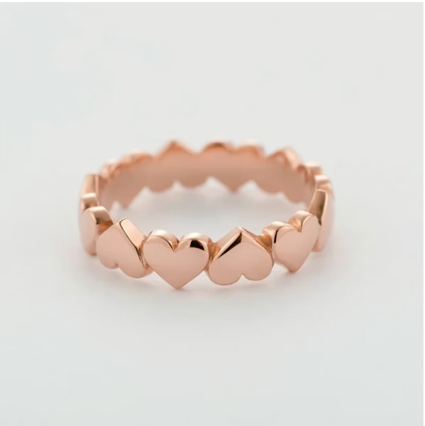 Tiny Heart Stackable Ring