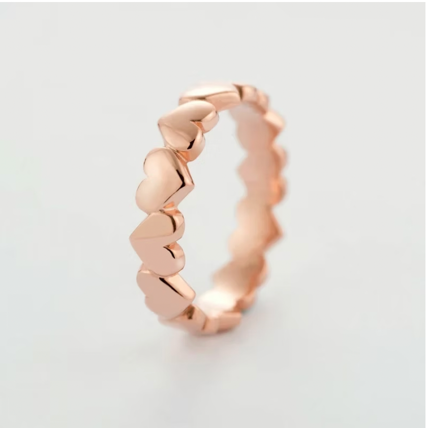 Tiny Heart Stackable Ring