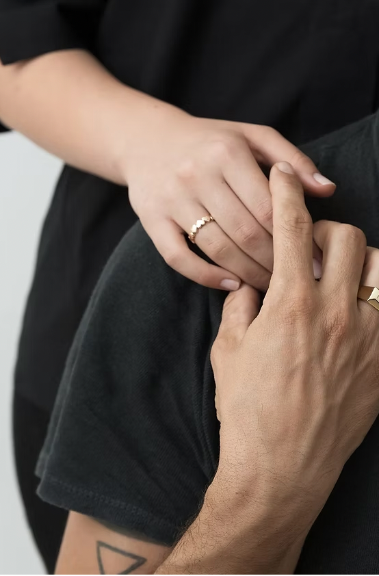 Tiny Heart Stackable Ring