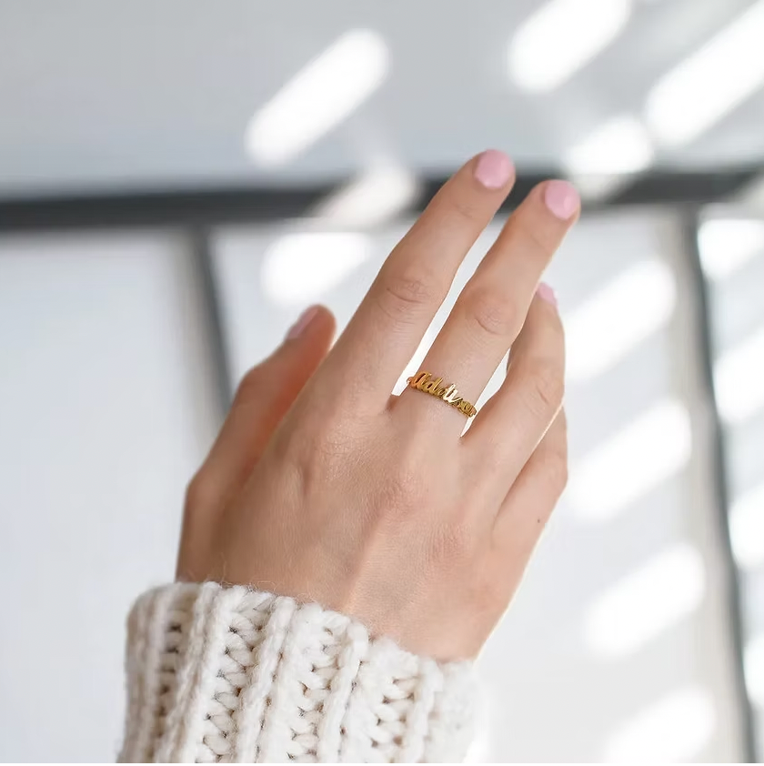 Personalized Name Ring