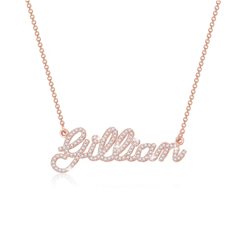 Crystal Name Necklace