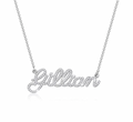 Silver necklace pendant. Crystal Name Necklace. gold. silver. rose gold. plated. gold. silver. rose gold. plated 18k solid sterling silver. makana jewellery jewelry