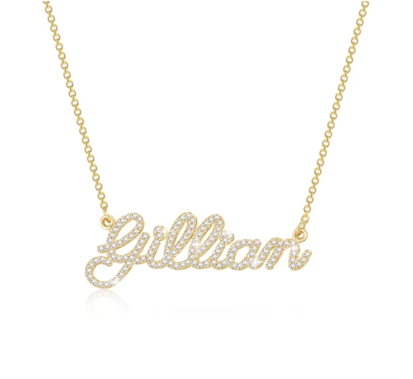Crystal Name Necklace
