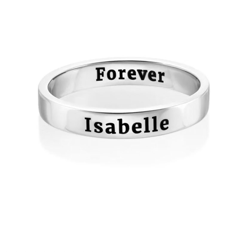 Silver ring with  engraving  Engraved Thin Band Ring.gold. silver. rose gold. plated. gold. silver. rose gold. plated 18k solid sterling silver. makana jewellery jewelry