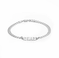 Silver chain bracelet. Thick Chain Name Bracelet in Sterling Silver . gold. plated. gold. silver. rose gold. plated 18k solid sterling silver. makana jewellery jewelry