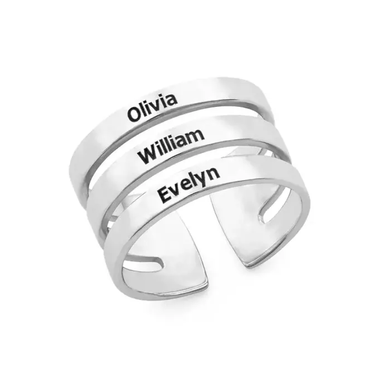Three Name Ring