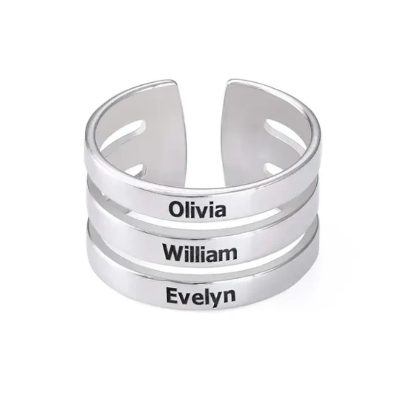 Three Name Ring