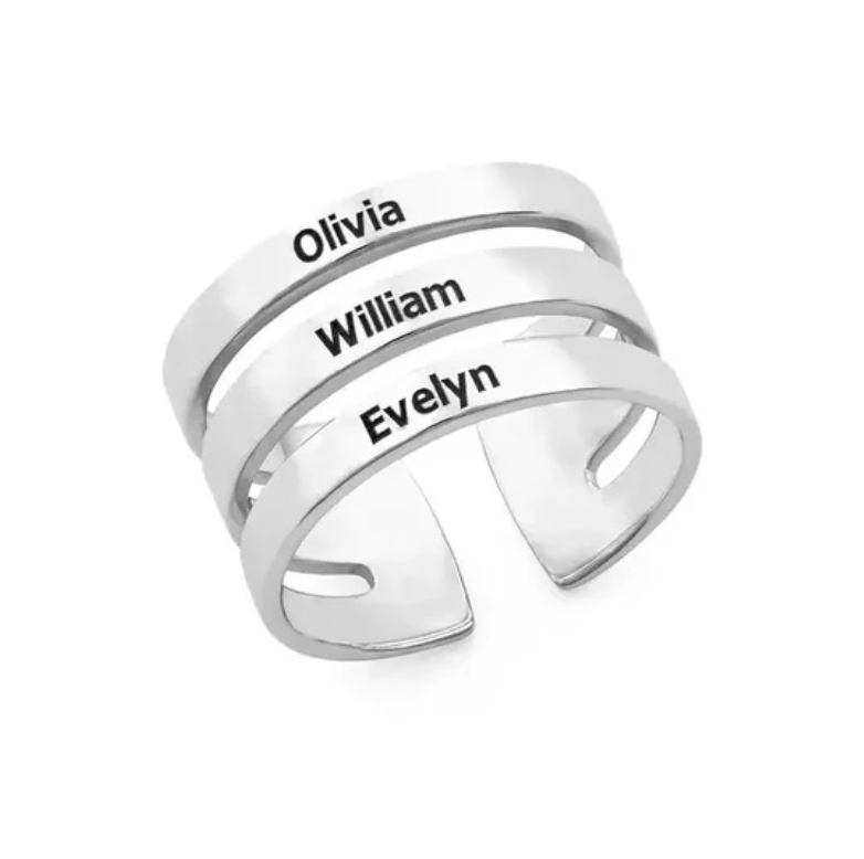 Three Name Ring