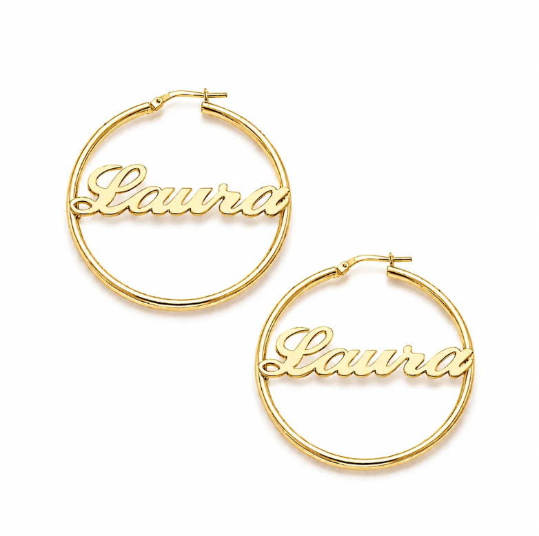 Hoop Name Earring