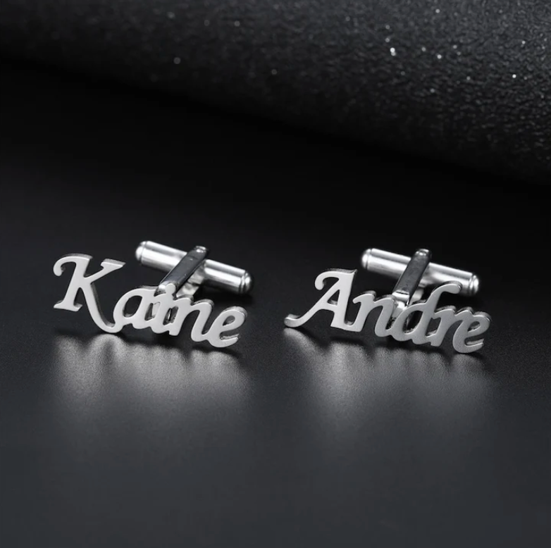 Personalised Name Cutting Cufflink