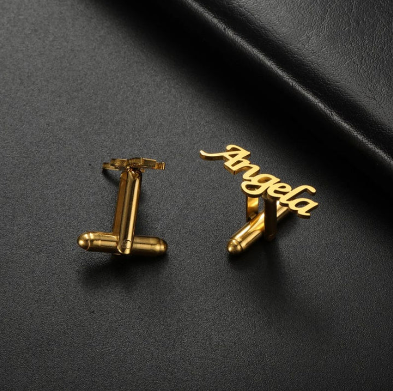 Personalised Name Cutting Cufflink