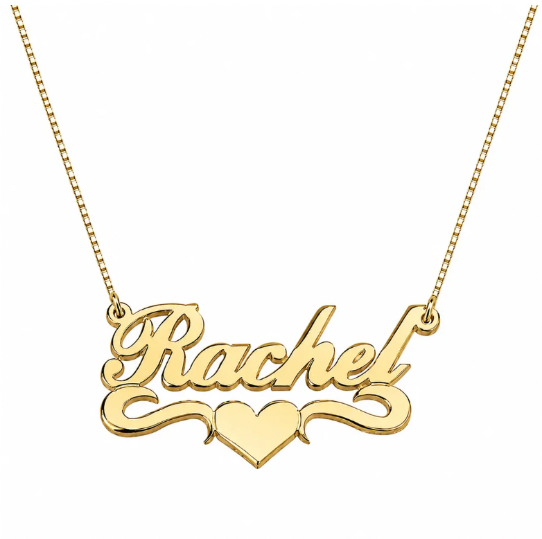 Name Necklace with Heart