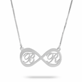 Infinity necklace with two letters