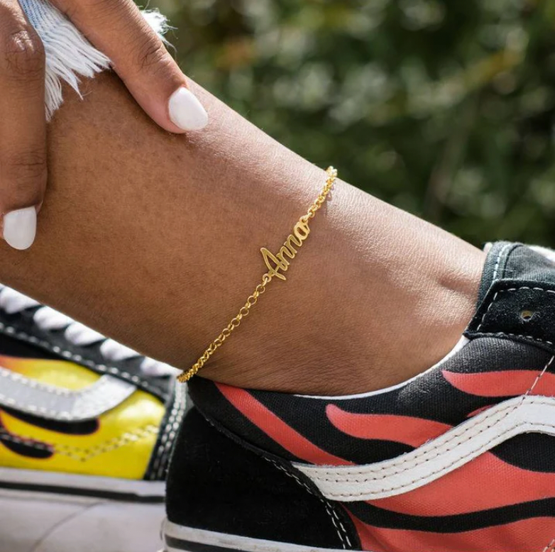 Personalized Name Anklet