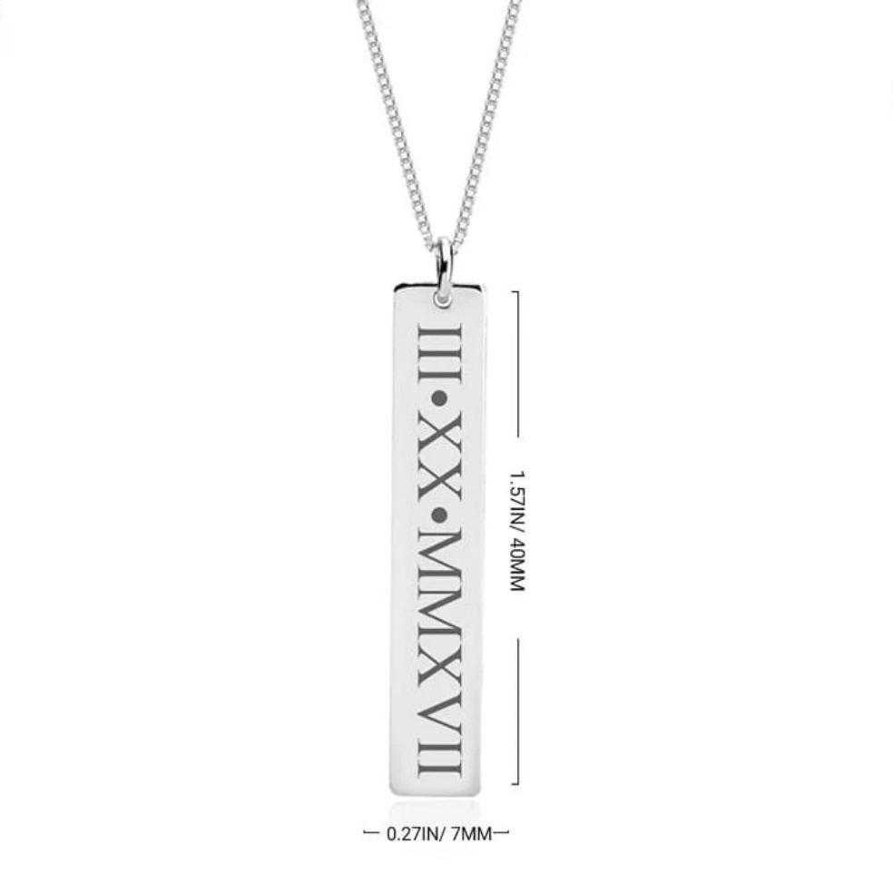 Roman Numeral Necklace