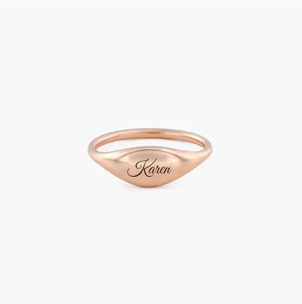 Engraved Signet Ring