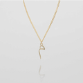 A delicate gold chain necklace with a minimalist Arabic calligraphy pendant. gold. rose gold. silver. plated. gold. silver. rose gold. plated 18k solid sterling silver. makana jewellery jewelry