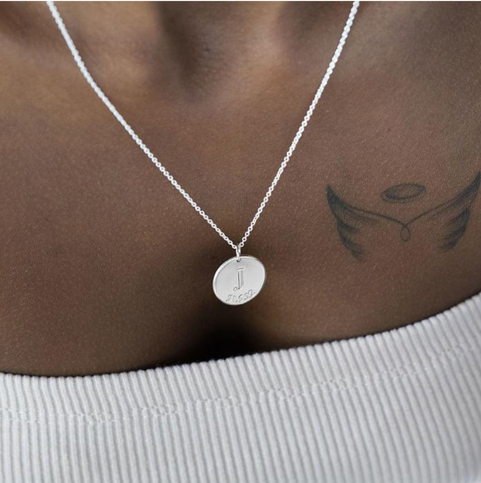 Initial & Date Necklace