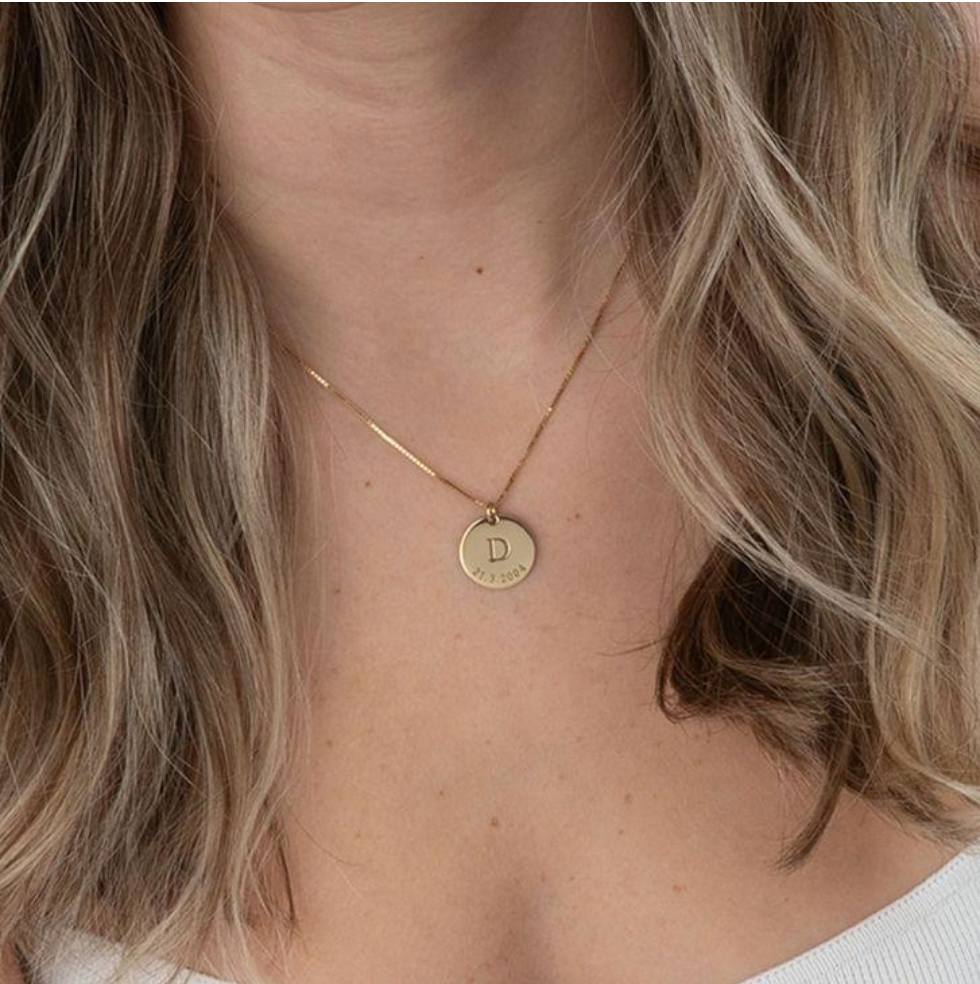 Initial & Date Necklace