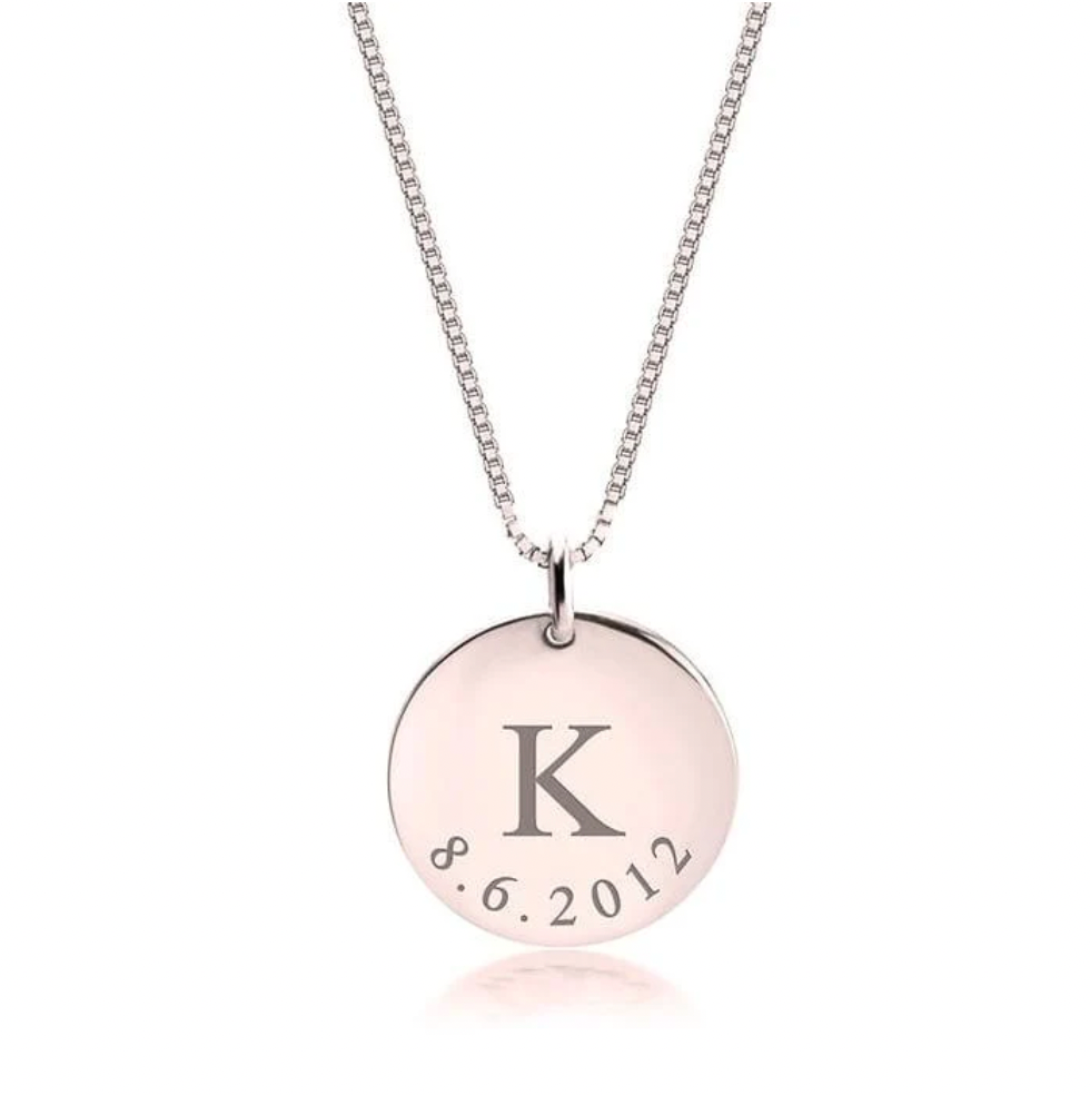 Initial & Date Necklace