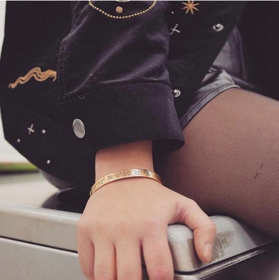 Longitude and Latitude Bracelet