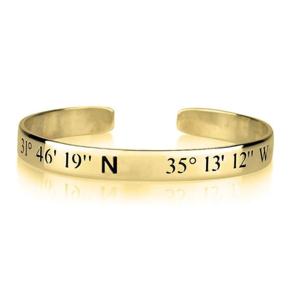 Longitude and Latitude Bracelet