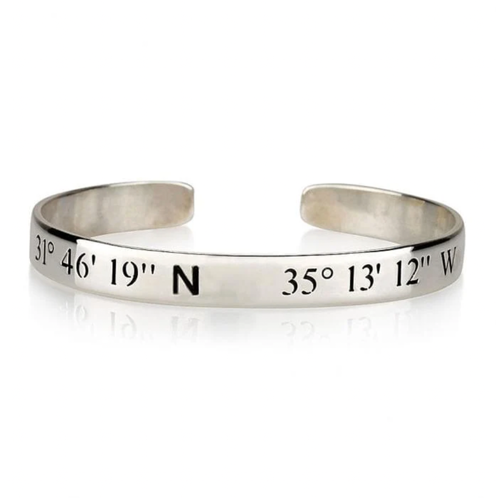 Longitude and Latitude Bracelet
