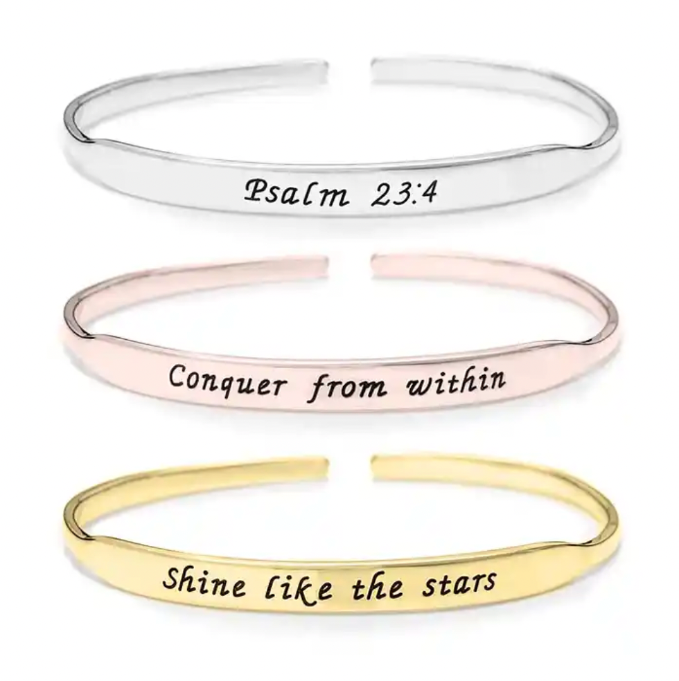 Engraved Cuff Bracelet
