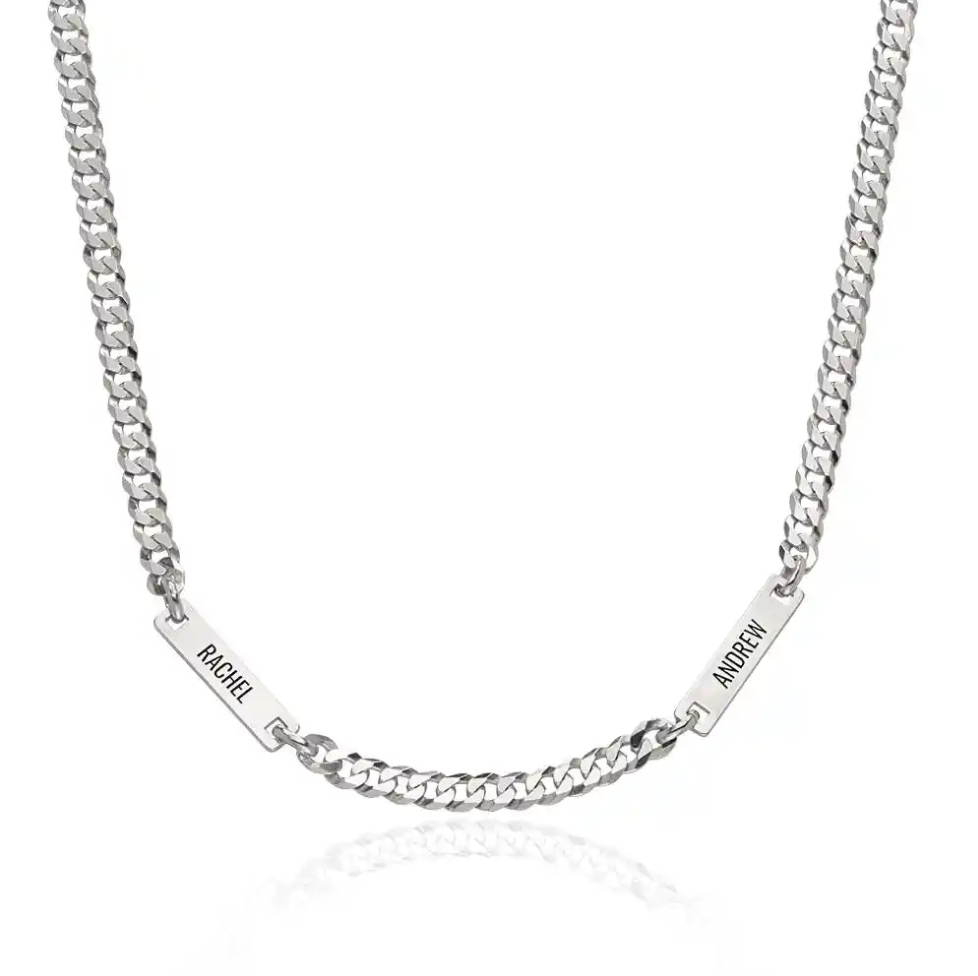 Personalized Multi Name Necklace For Men