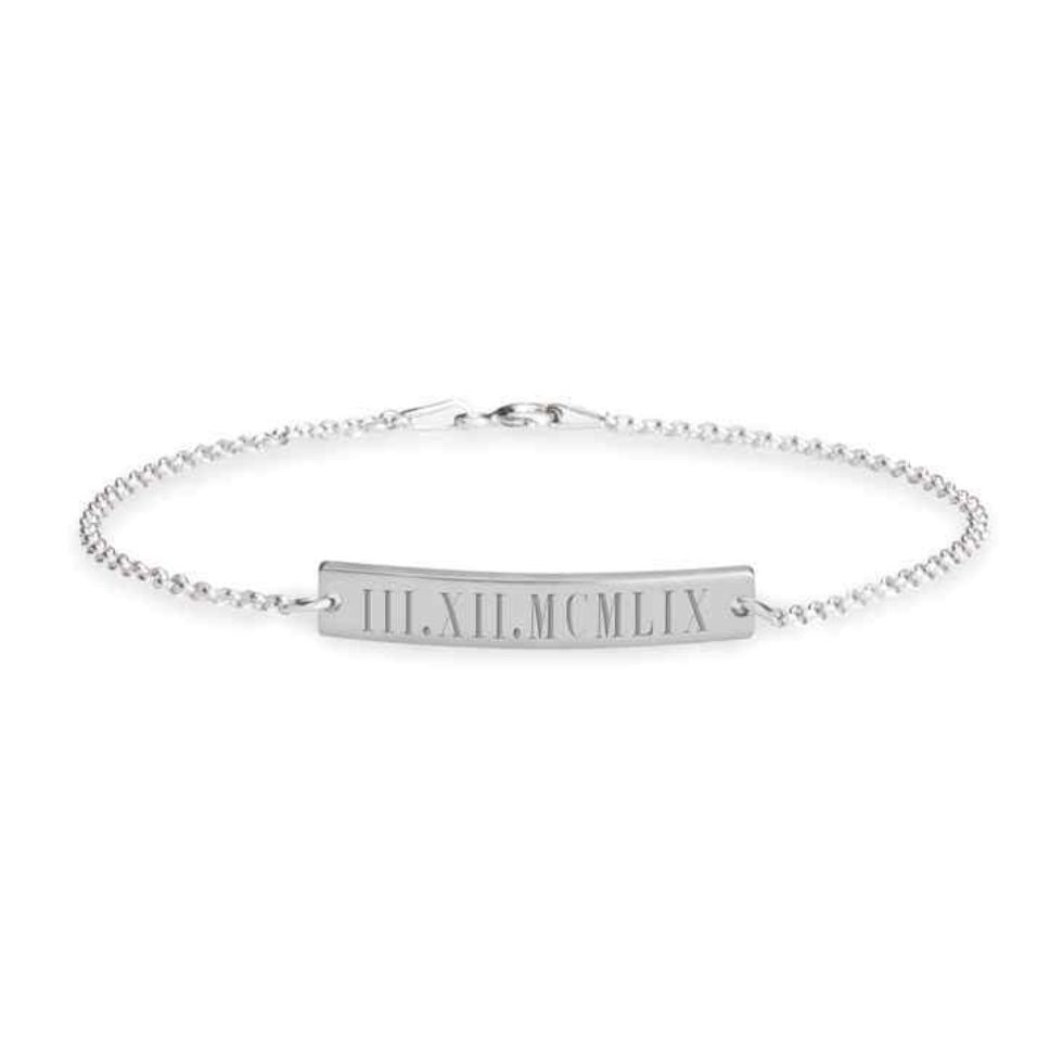 Personalized Roman Number Bracelet