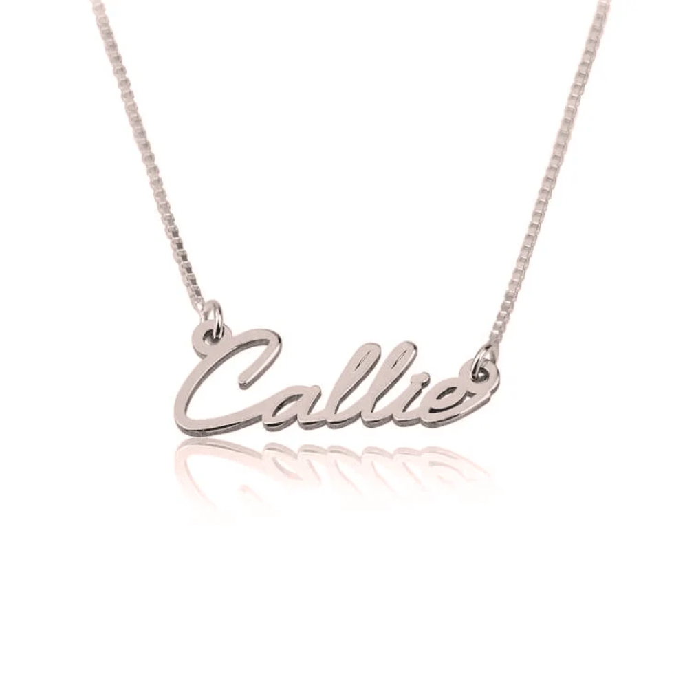 English Dainty Name Necklace