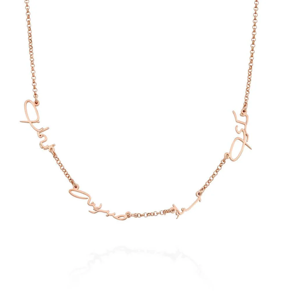 Signature Style Arabic Multi Name Necklace