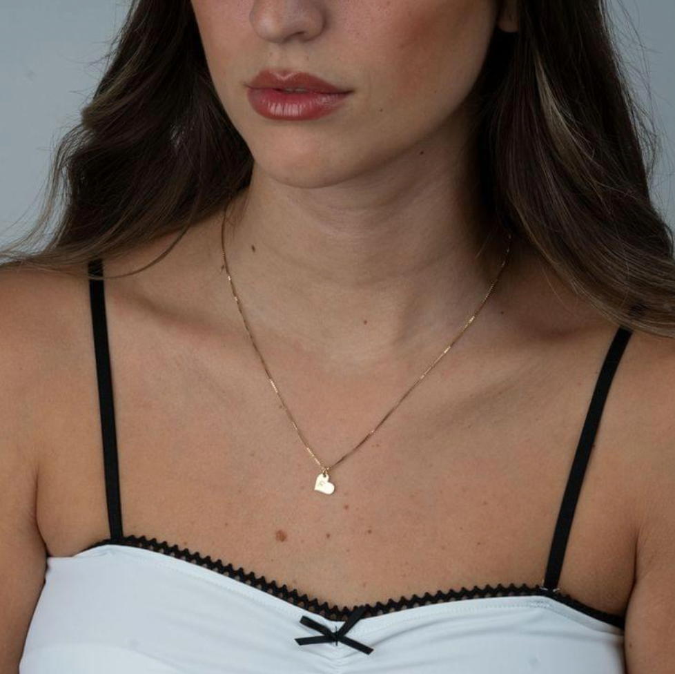 Heart Initial Necklace