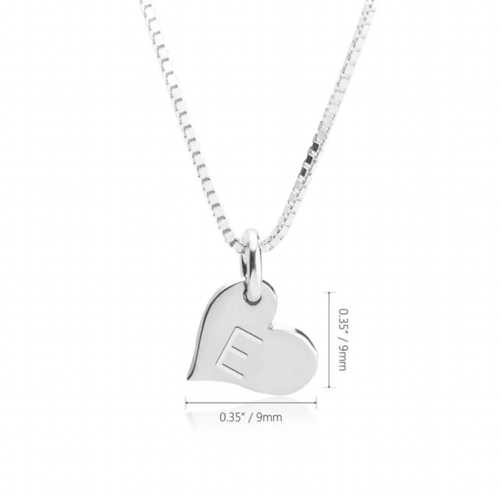 Heart Initial Necklace