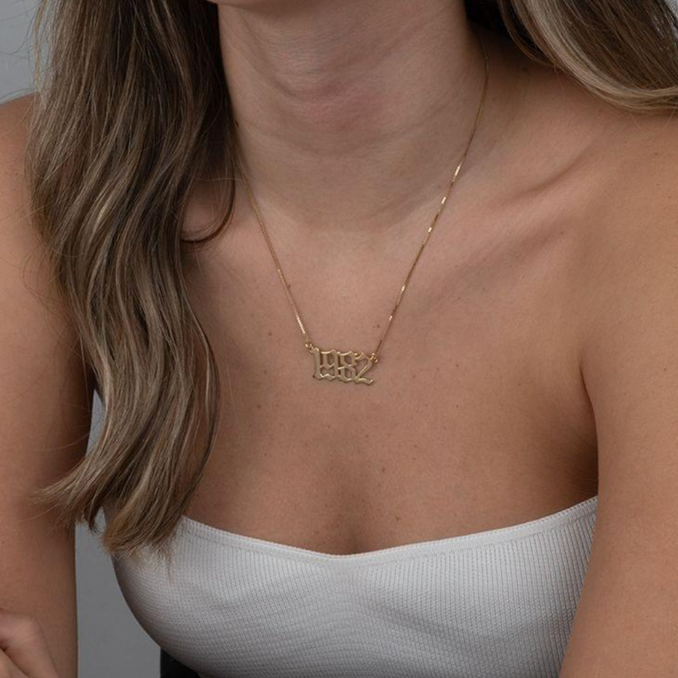 Year Name Necklace