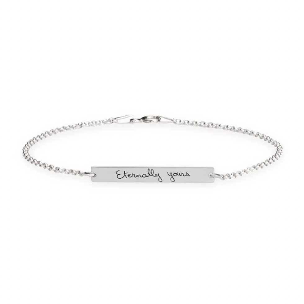 Personalized handwriting bar