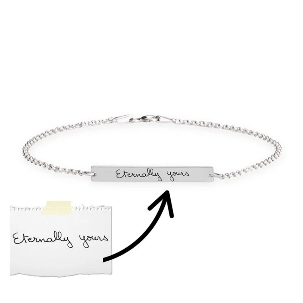 Personalized handwriting bar