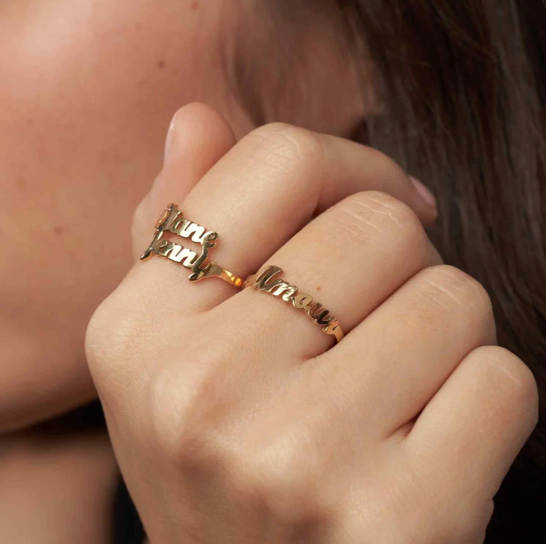 Personalized Name Ring