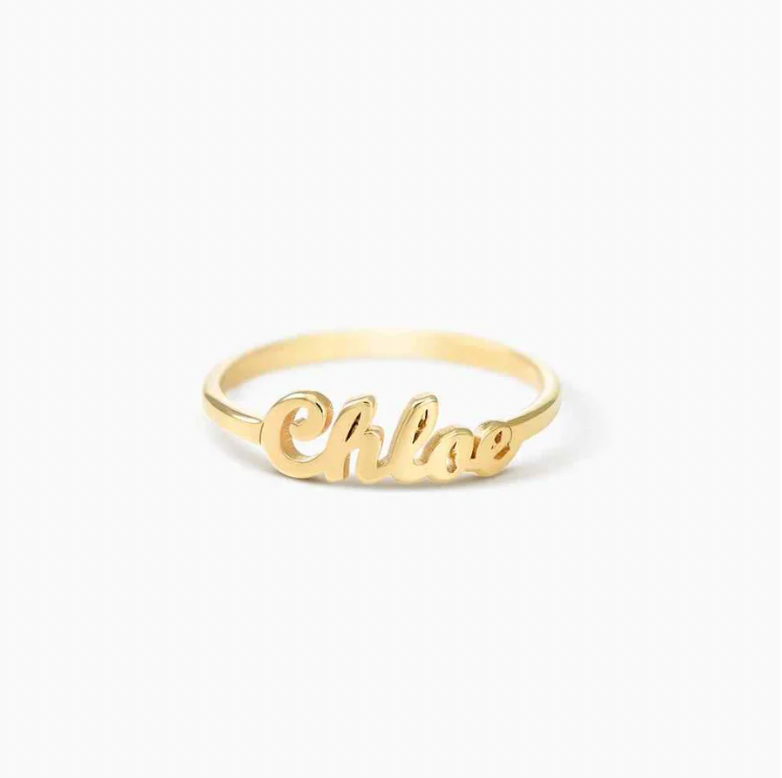 Personalized Name Ring
