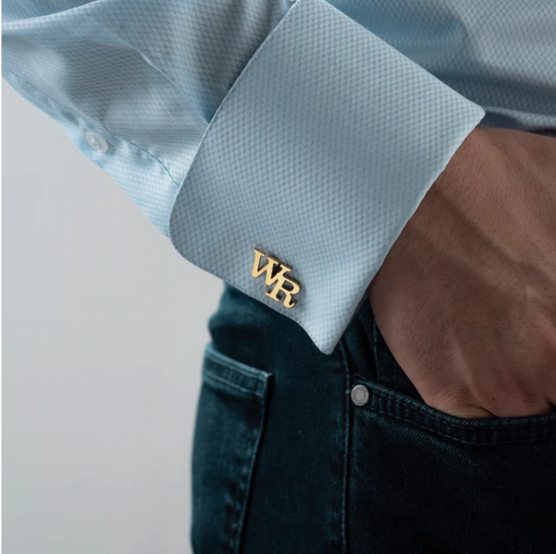 Personalised Double-Letter Cufflink