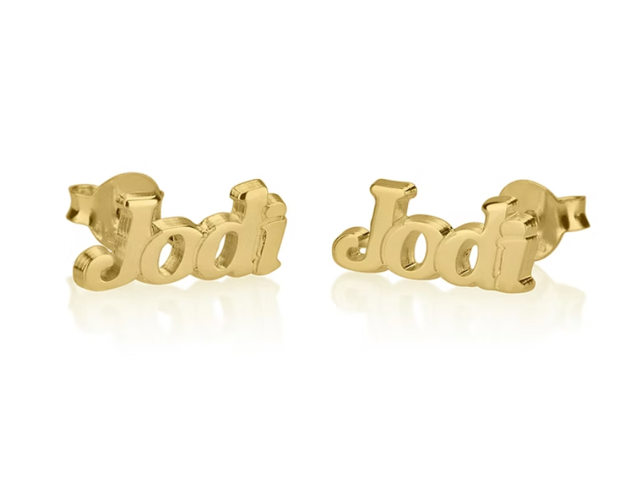 Name Stud Earrings